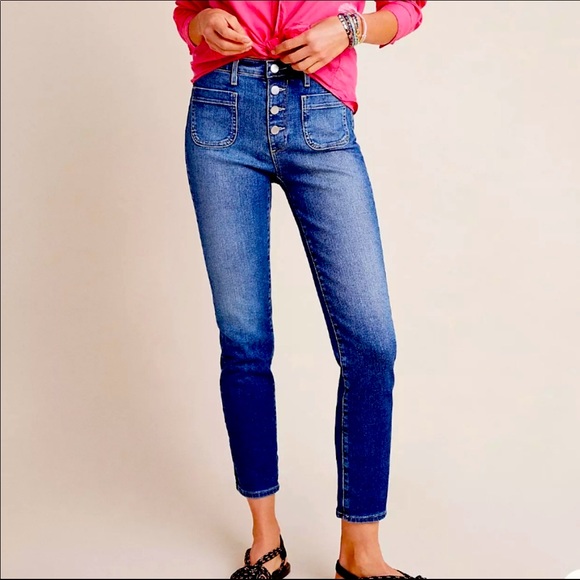 Anthropologie ag Stevie High-Rise Skinny jeans 26 - Picture 1 of 6